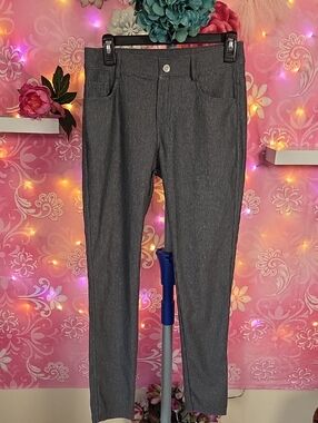 Women's Gray Slim Ponte Pants
